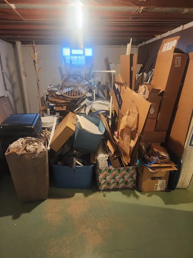 Roll-off dumpster container at job site for Construction Dumpster Rental in Chattanooga